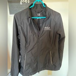 Black Wind-Breaker with zipper